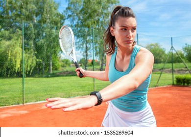 Correct Forehand Body Posture Tennis Concept Stock Photo 1535269604 ...