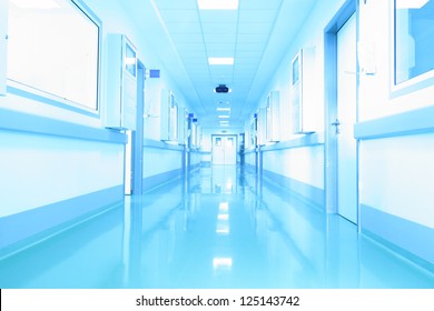 Corridor In The Department Of The Hospital