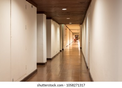 Corridor with down light.