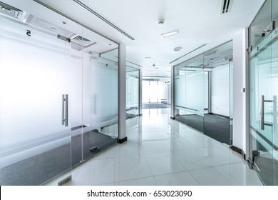Corridor in a modern office building. High quality contemporary interior