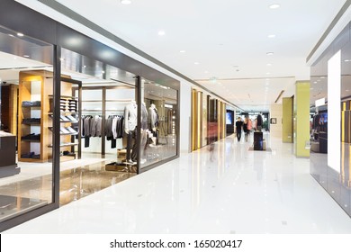 corridor in modern shop
