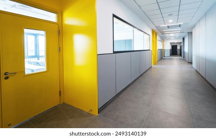 The corridor outside the classroom