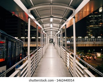 The Corridor Of Pedestrian On Busway Station Jakarta