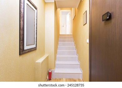 Corridor with stairs