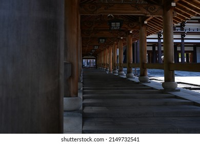 Corridor Of A Traditional Japanese Building