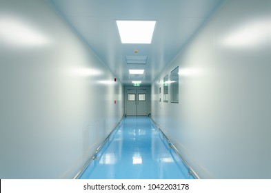 Corridors and door For Cleanroom manufacturing pharmaceutical plant, Epoxy flooring, Sandwich Panel