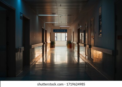 The Corridors Of The Hospital. Above: Restrooms, Pantry