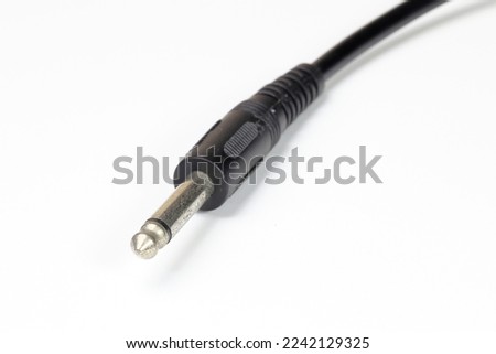 
Corrode Guitar Cable Jacks,  TRS jack connectors for microphones and professional audio equipment  isolated on white background.