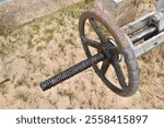 Corroded and Dirty Gate Valve Handwheel