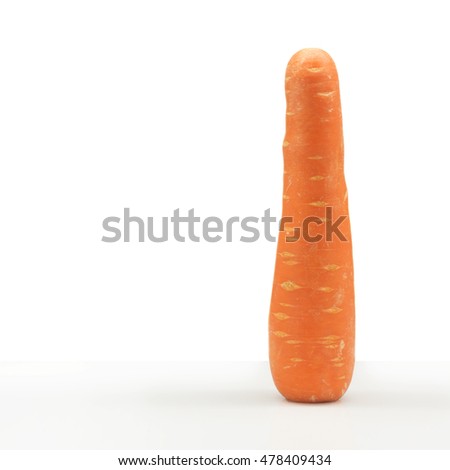 corrot on a white background