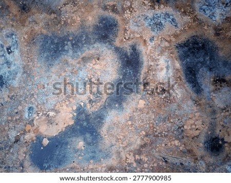 corrotion and oxidation of metal surface texture