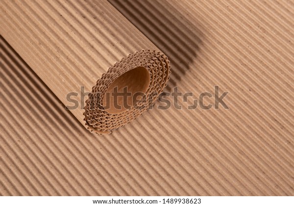 Corrugated Cardboard Background Advertising Design Stock Photo Edit Now 1489938623