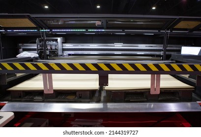 Corrugated Cardboard Digital Inkjet Printer. Printing Industry.