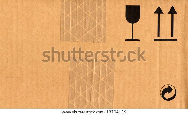 Corrugated Cardboard Fragile Glass Wet Umbrella Stock Photo (Edit Now ...