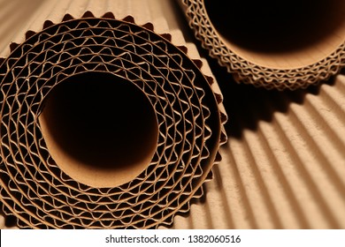 corrugated cardboard texture and product for advertising and design - Shutterstock ID 1382060516