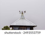 Corrugated Iron Tower Cap With Weathervane