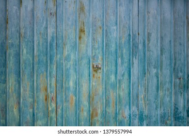 Corrugated Rusty Metal Garage Doors Texture Stock Photo 1379557994 ...