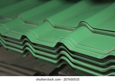 Corrugated Sheets Metal Stock Photo 207650533 | Shutterstock