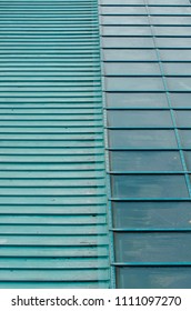 Corrugated Teal Rooftop 