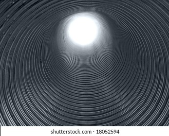 Corrugated tube.