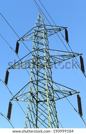 Cortefranca (Bs), Franciacorta,Italy,  a pylon Stock photo © 