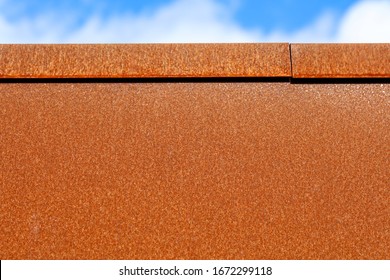 Corten steel rusted metal background