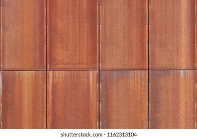 Corten steel wall texture