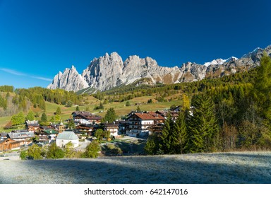 Cortina D'ampezzo Town, Dolomites, Italy