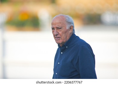 A CORUNA, SPAIN - JULY 17:Portrait Of Amancio Ortega , Founder Of Inditex  On July 17, 2022 In A Coruna, Spain