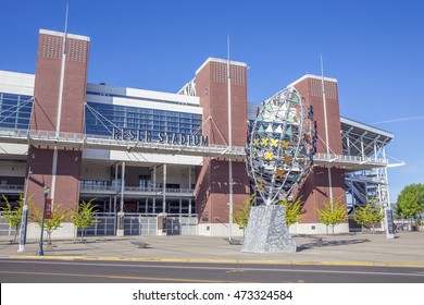 Corvallis, OR, USA - August 22, 2016: Oregon State University Reser Stadium Is Home To The PAC 12 Conference OSU Beavers Football Team.