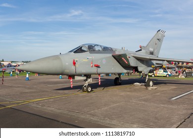 Cosford Shropshire United Kingdom - June 10 2018: Panavia Tornado F3 Of The Royal Air Force. A Multi Role Combat Aircraft Introduced In The 1970s This Variant Was Developed As An Interception Fighter