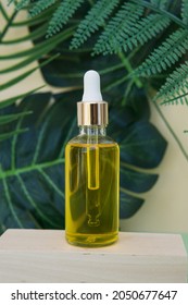 Cosmetic Bottle Hair Oil On Wooden Stock Photo 2050677647 | Shutterstock