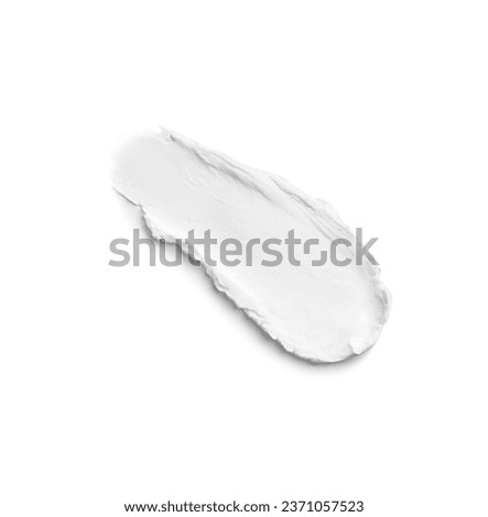 Cosmetic cream texture isolated on white