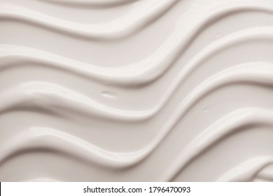 Cosmetic Cream Texture White Colored Background