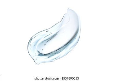 Cosmetic cream transparent liquid gel serum texture with micro bubble on white background beauty concept - Shutterstock ID 1537890053