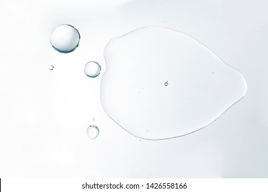 Cosmetic Liquid Or Water Serum On White Background