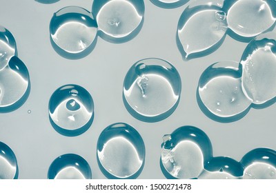 Cosmetic lotion transparent gel drops texture background - Shutterstock ID 1500271478