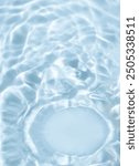 Cosmetic moisturizer blue water splash background mock up 