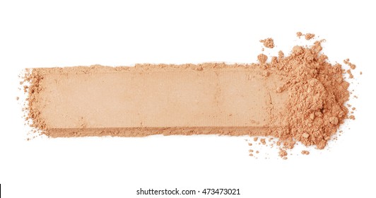 Cosmetic Powder, Isolated On White