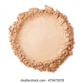 Cosmetic Powder, Isolated On White