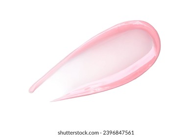 cosmetic smear of balm mask gel on white background