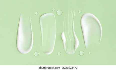 textura crema frotis cosmética