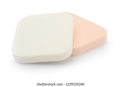 Cosmetic sponge isolated on white background