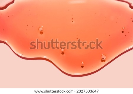 Cosmetic texture swatch gel liquid product.