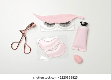 Сoncept Of Cosmetology Tools And Beauty Treatment, False Eyelashes