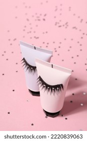 Сoncept Of Cosmetology Tools And Beauty Treatment, False Eyelashes