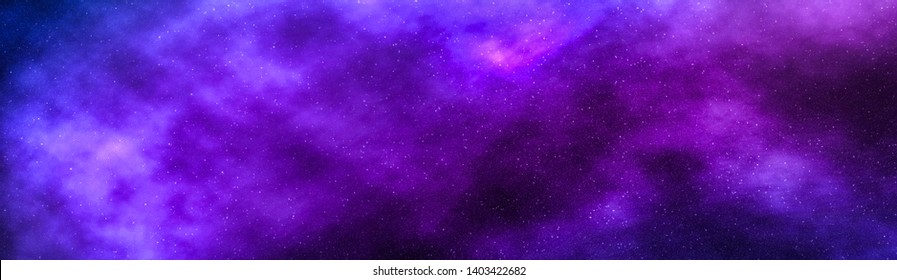 Cosmic Abstract, Space Travel And Future Science Concept - Night Sky Stars Background, Nebula Clouds In Cosmos