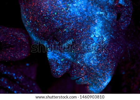 cosmic Close up UV portrait