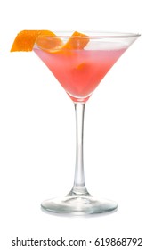 cosmopolitan cherry martini cocktail Isolated