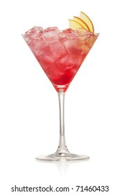 Cosmopolitan Cocktail Drink  Isolation On A White